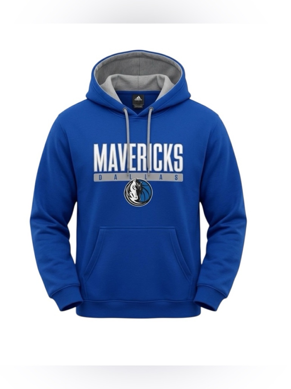 Adidas Mens Vintage Y2K Dallas Mavericks NBA Graphic Pullover Hoodie